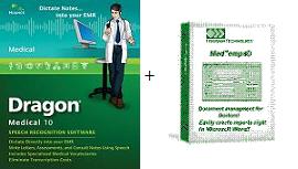 . Dragon Naturally Speaking - Medical Version 10 - A Small Practice Edition w/ EMR