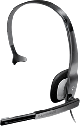 A Plantronics Audio 610 headset w/ USB adapter