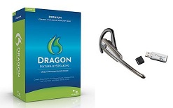 . Dragon Naturally Speaking - Premium Version 11.5 w/ Savi Go Bluetooth headset
